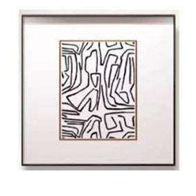 Abstract Line Art Frame Display