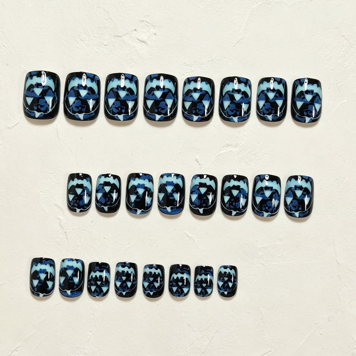 Halloween Glow-in-the-Dark Press-On Nail Art Acalora