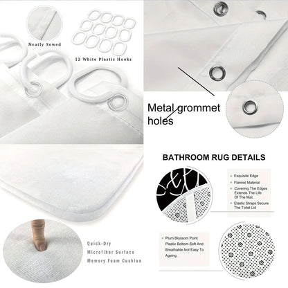 Bathroom Rules Digital Bathroom Décor Set