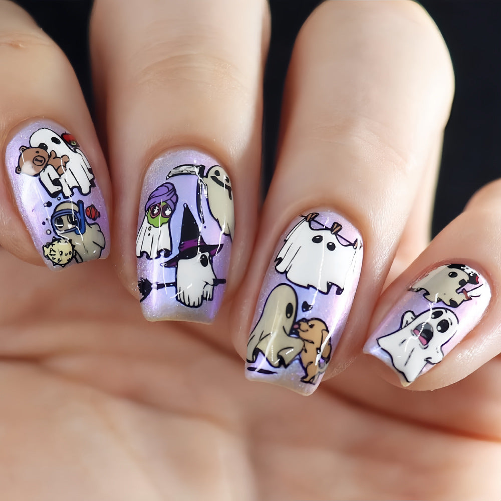 Creative Nail Set with Cartoon Designs Acalora