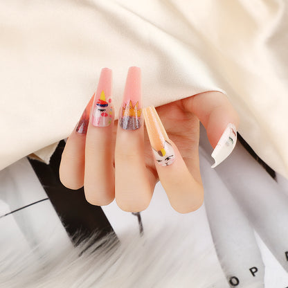 Artificial nails with floral patterns Acalora