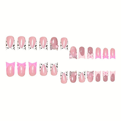 Decorative Bow Press-On Nail Set Acalora