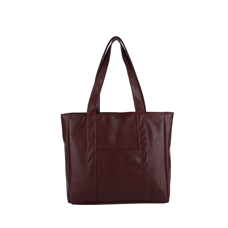 Classic Faux Leather Tote Bag Acalora