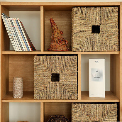 Rectangular Natural Fiber Storage Basket Acalora