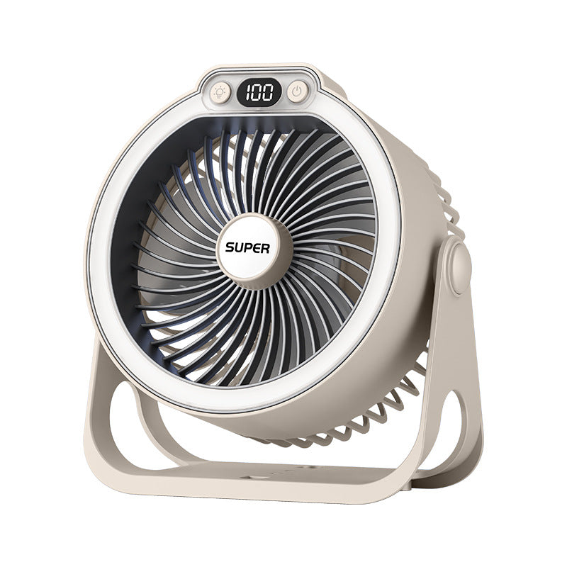 High-performance portable table fan for Mr. Brehn