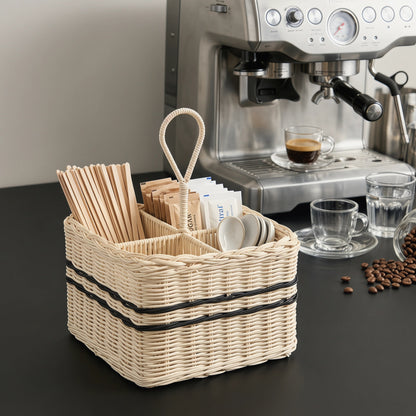 Practical storage basket with compartments Acalora