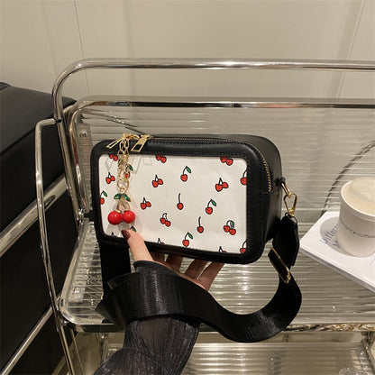 Fun Cherry Print Crossbody Bag Acalora