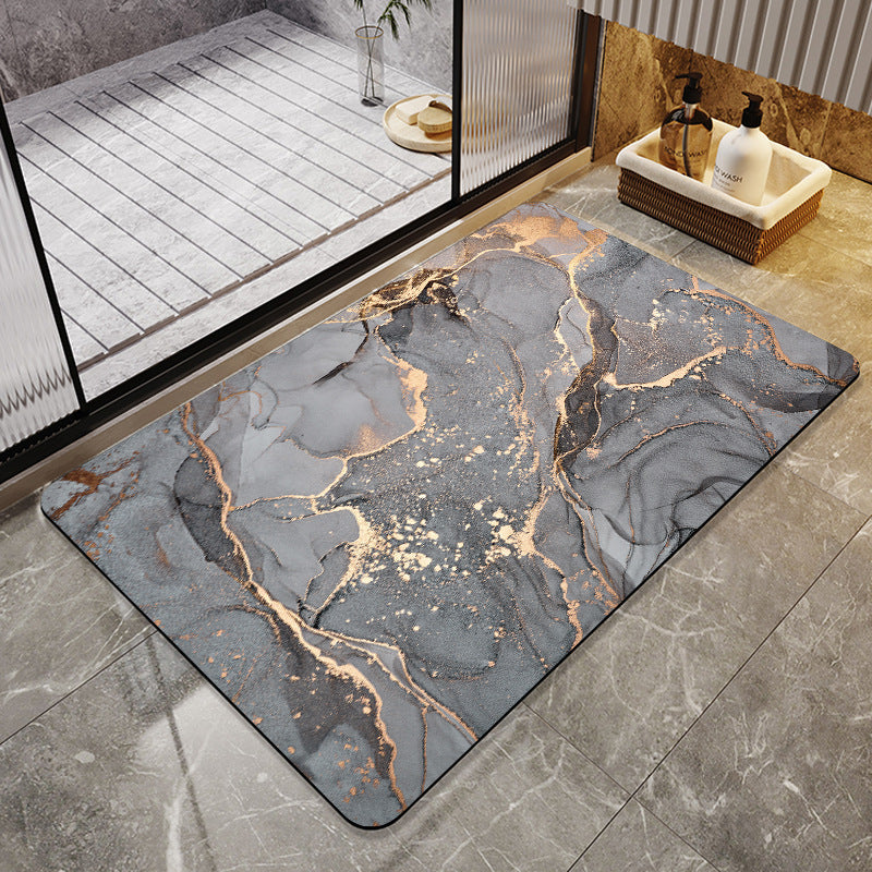 Floral Art Bathroom Mat Acalora