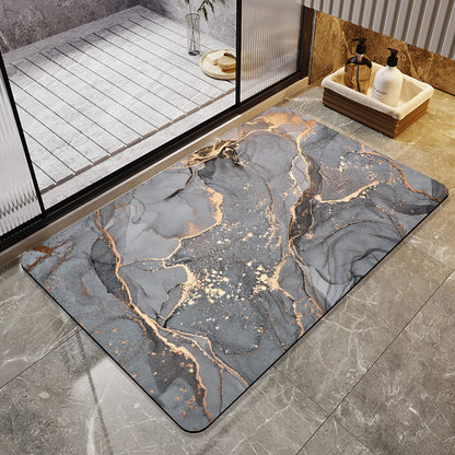 Floral Art Bathroom Mat Acalora