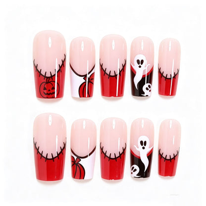 Creative Halloween-Themed Press-On Nail Art Acalora