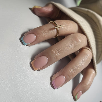 Artistic French Tip Nail Wrap Set Acalora