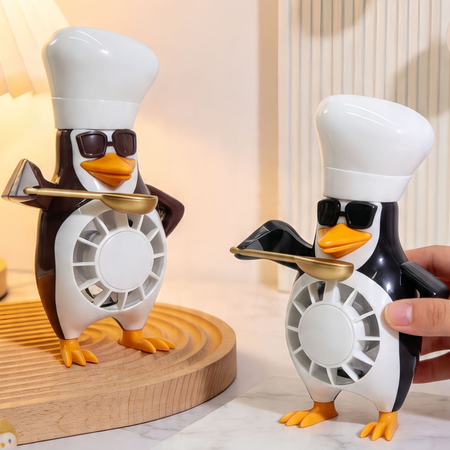 Unisex table fan in a clever penguin design Karnz