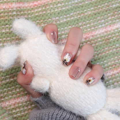 Floral Art Press-On Nail Tips Acalora