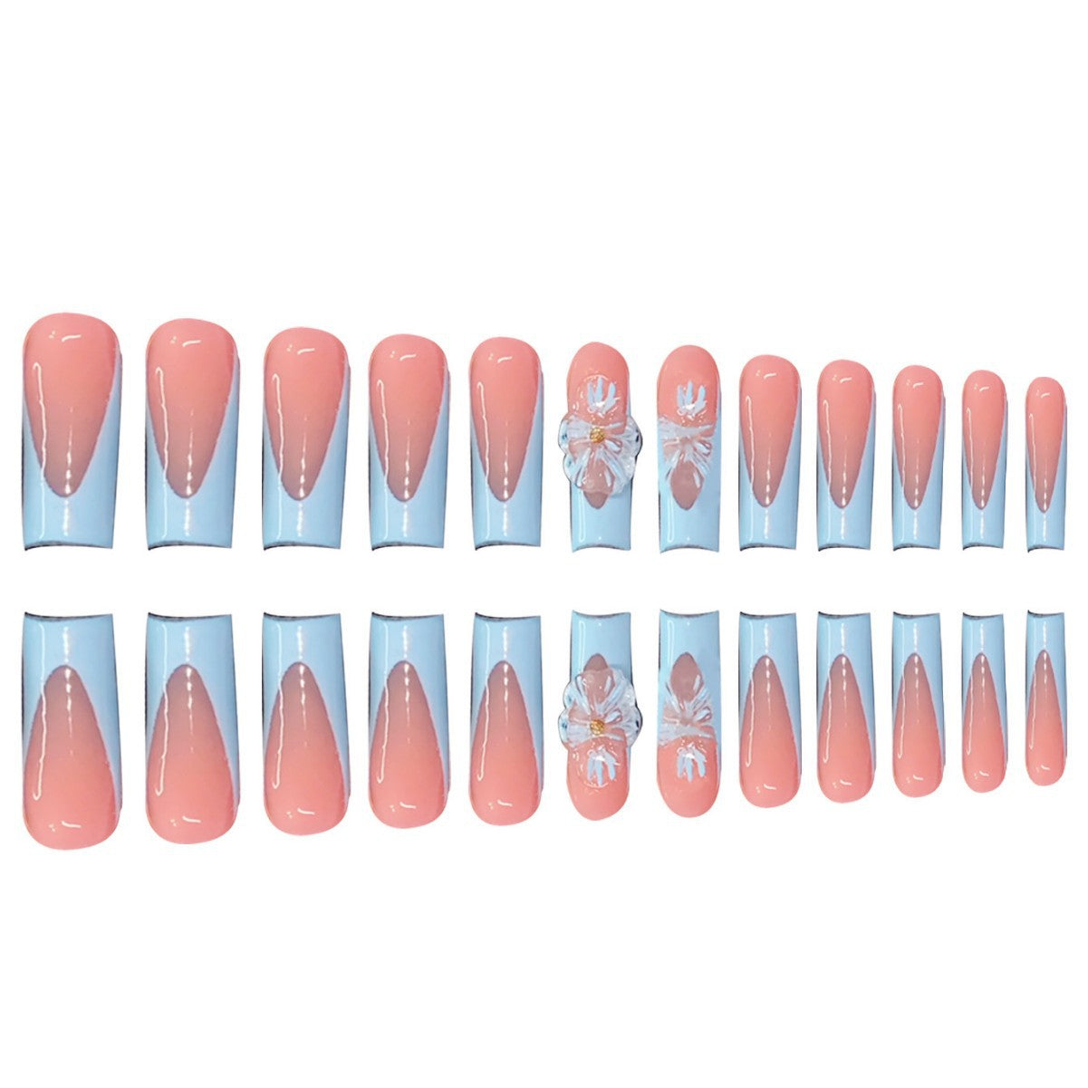 Artistic Press-On Nail Design Acalora
