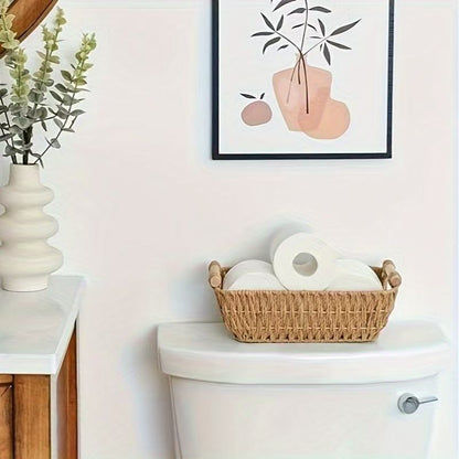 Storage basket made of durable natural material Acalora
