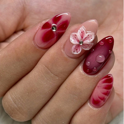 Floral-Inspired Press-On Nail Set Acalora