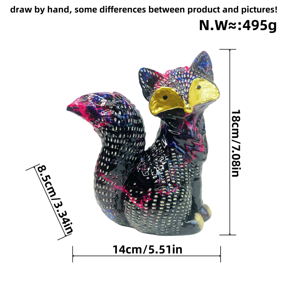 Decorative Fox Sculpture Acalora