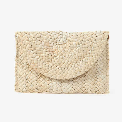 Women's Handmade Braided Natural Material Shoulder Bag Karnz