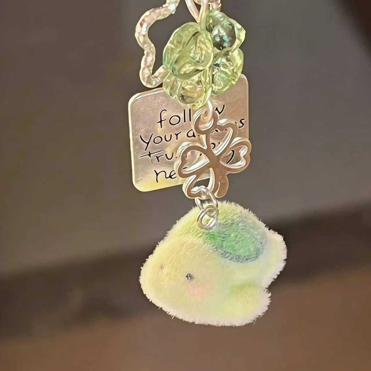 Inspirational Turtle Charm Keychain Acalora