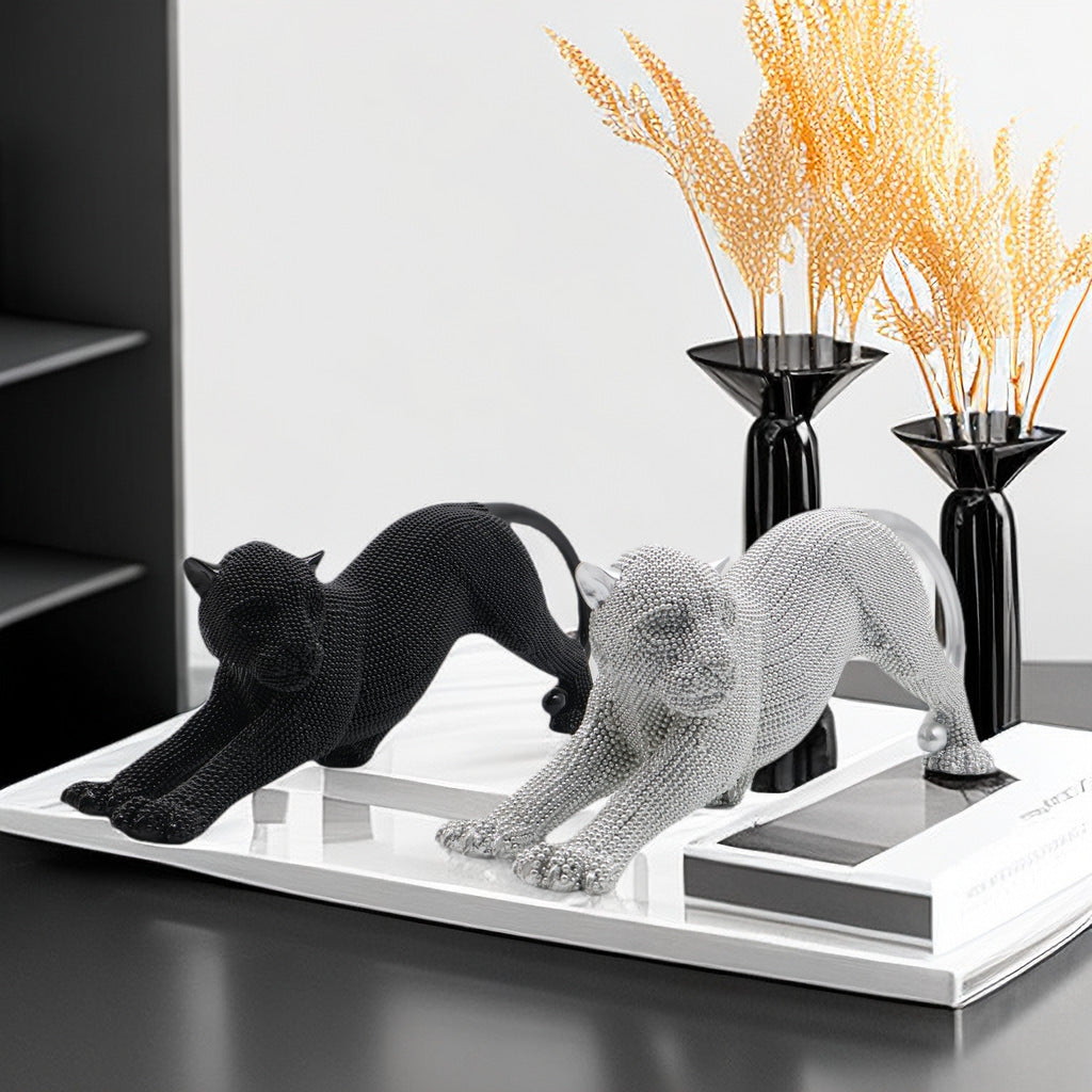 Elegant decorative figure of a panther Acalora