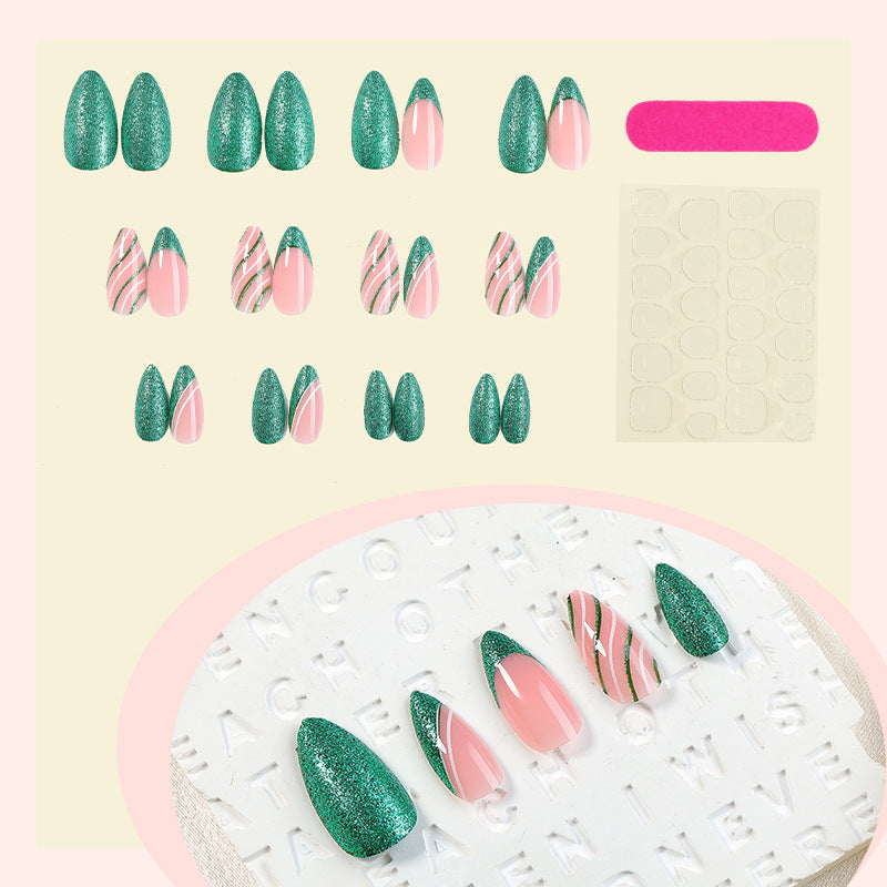 Glittery Ombre Press-On Nail Set Acalora