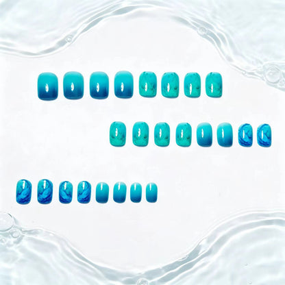 Artistic Wave-Inspired Nail Art Acalora