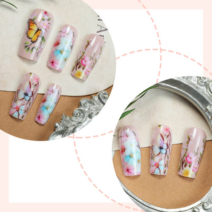 Floral Art Press-On Nails Set Acalora