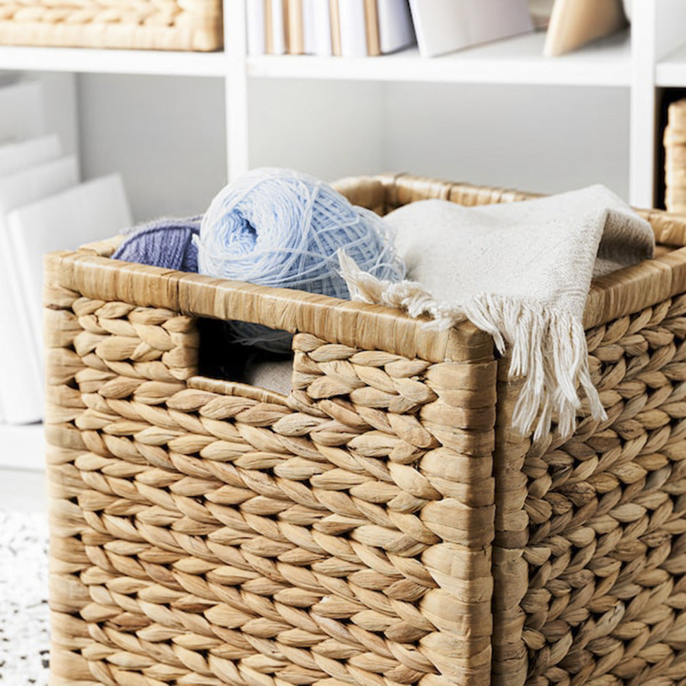 Rustic Decorative Basket Made of Natural Fibers Acalora