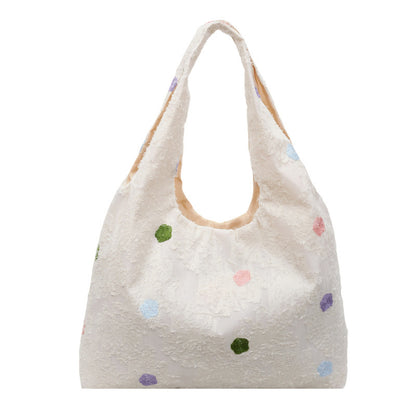 Embroidered Canvas Tote Bag Acalora
