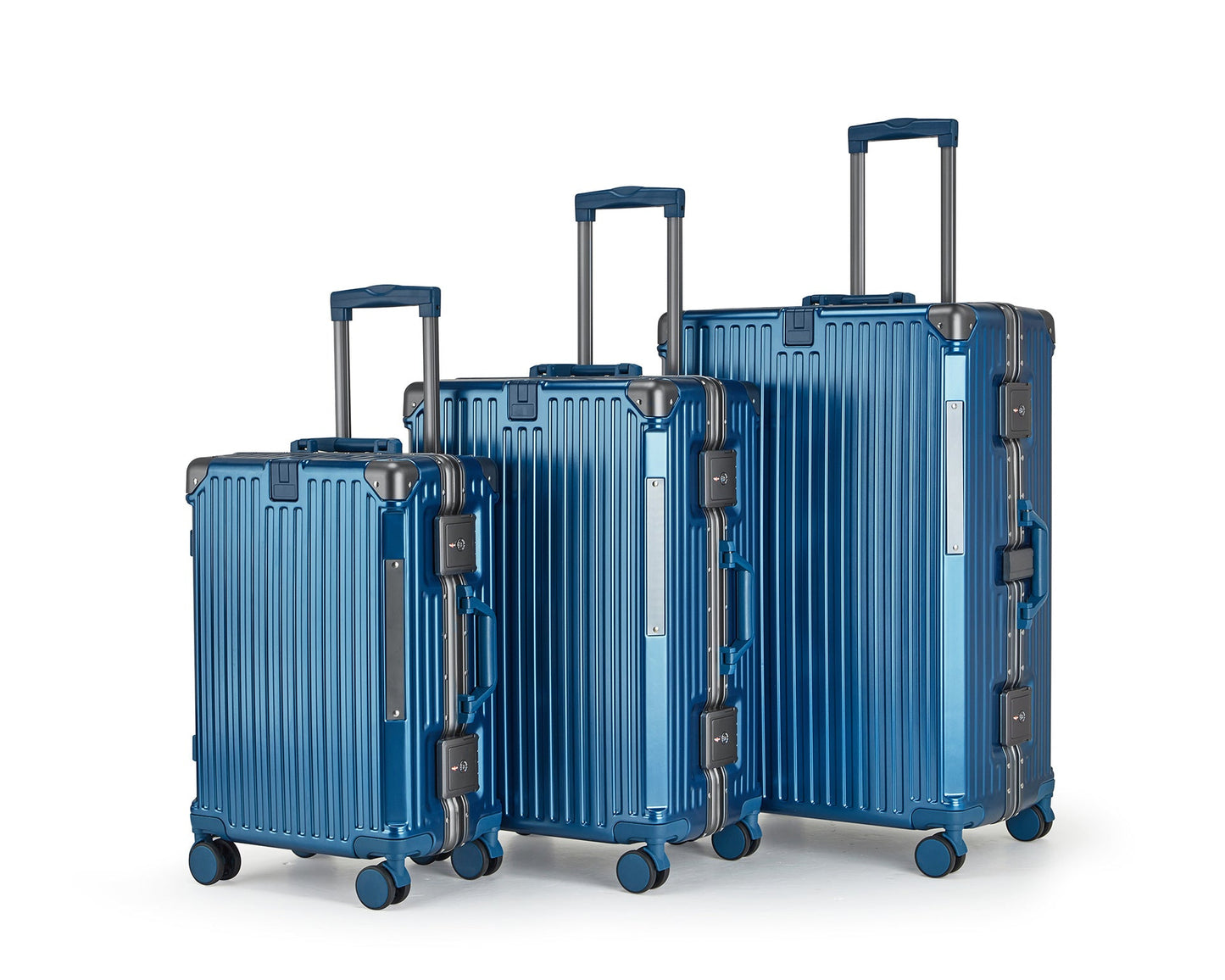 Unisex Aluminium Hard-shell Travel Luggage Set Brehn