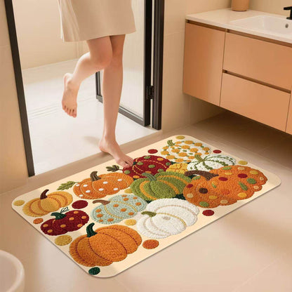 Decorative Pumpkin Bath Mat