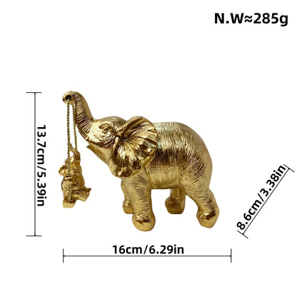 Decorative elephant figure with child Acalora