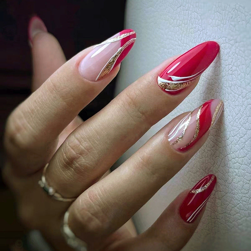 Artificial nail set with unique patterns Acalora