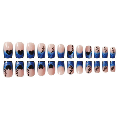 Artistic Glittered Press-On Nail Extensions Acalora
