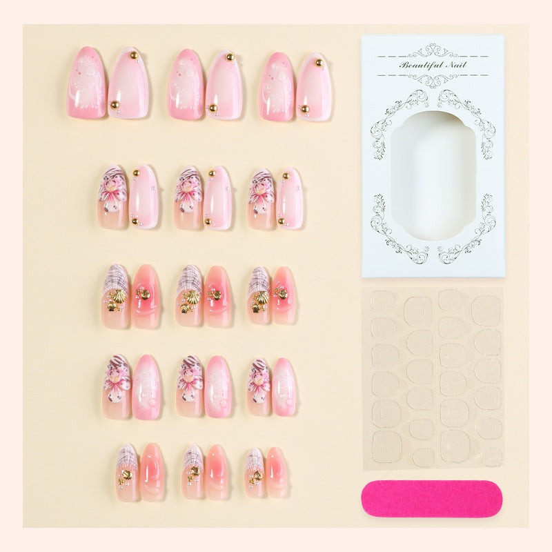 Creative Floral Press-On Nail Set Acalora