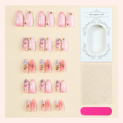 Creative Floral Press-On Nail Set Acalora
