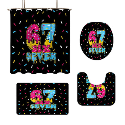 Colorful Dessert-Themed Bathroom Set