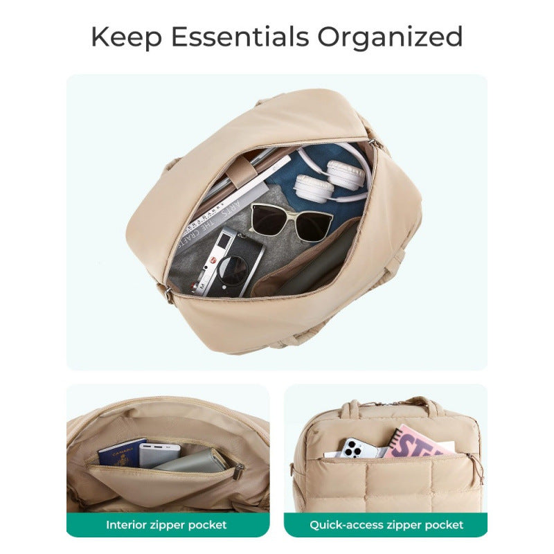 Multi-Functional Quilted Gym Duffel Bag Acalora