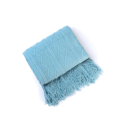 Unisex Cozy Knitted Throw Blanket
