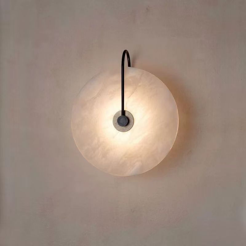 Elegant Alabaster Wall Sconce