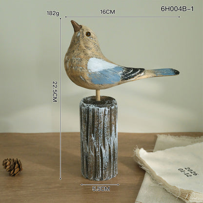 Handmade Bird Sculpture Accent