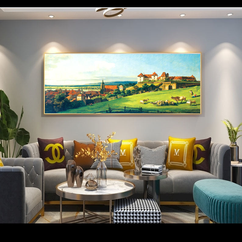 Large Landscape Framed Canvas Art