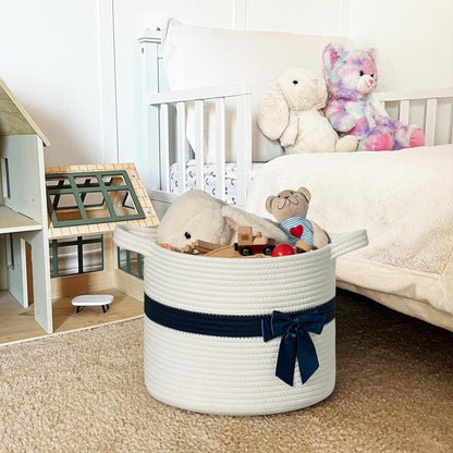 Women Decorative Storage Basket with Bow Accent Bowlift