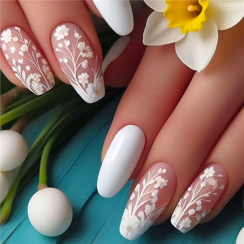 Artistic Floral Design Press-On Nails Acalora 1788434359