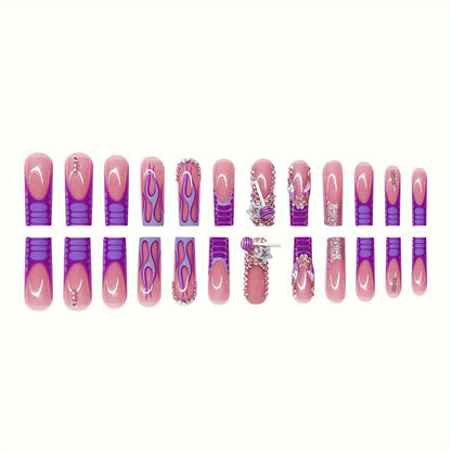 Artistic Premium 3D Press-On Nail Art Acalora