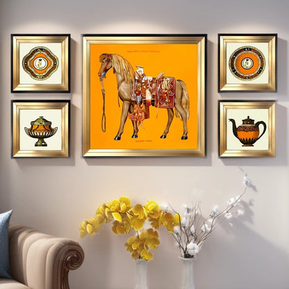 Creative Horse Riding Art Wall Decoration