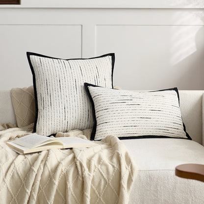 Chic Textured Decorative Cushion