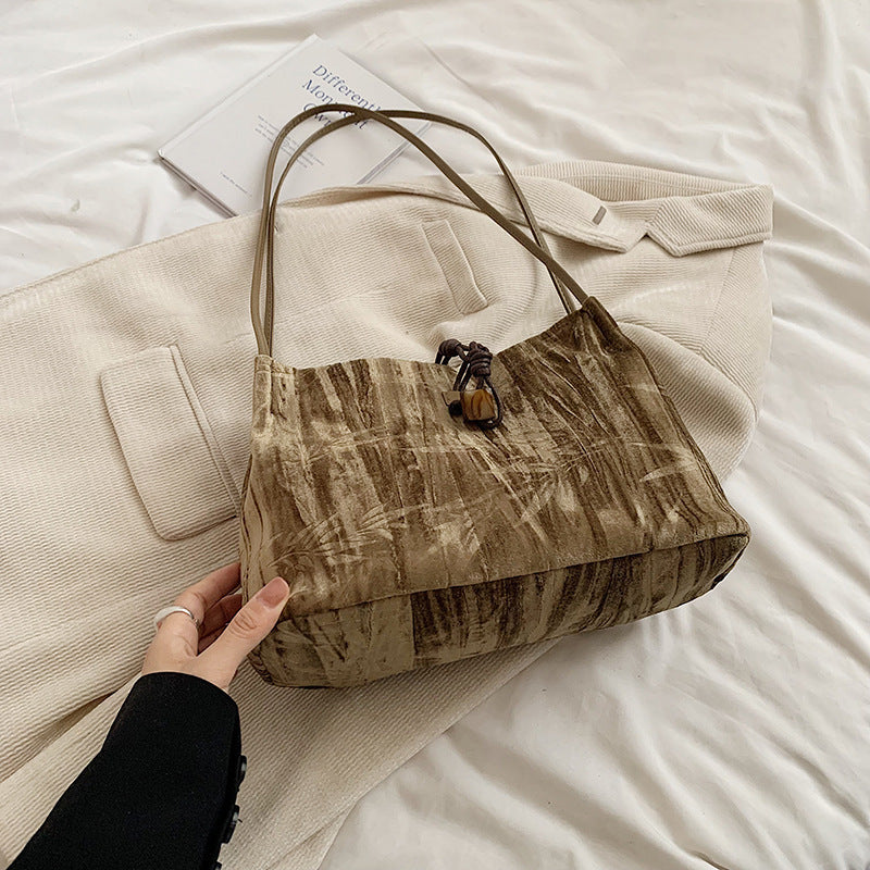 Chic Textured Handheld Tote Bag Acalora