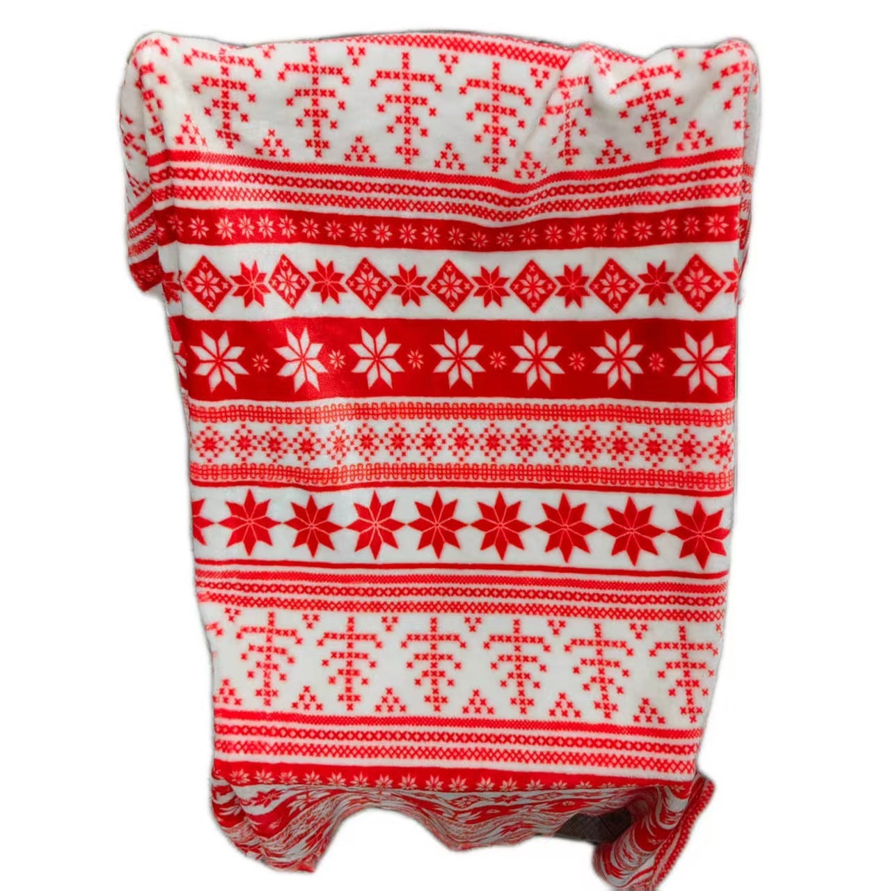 Cozy Festive-Themed Fleece Blanket