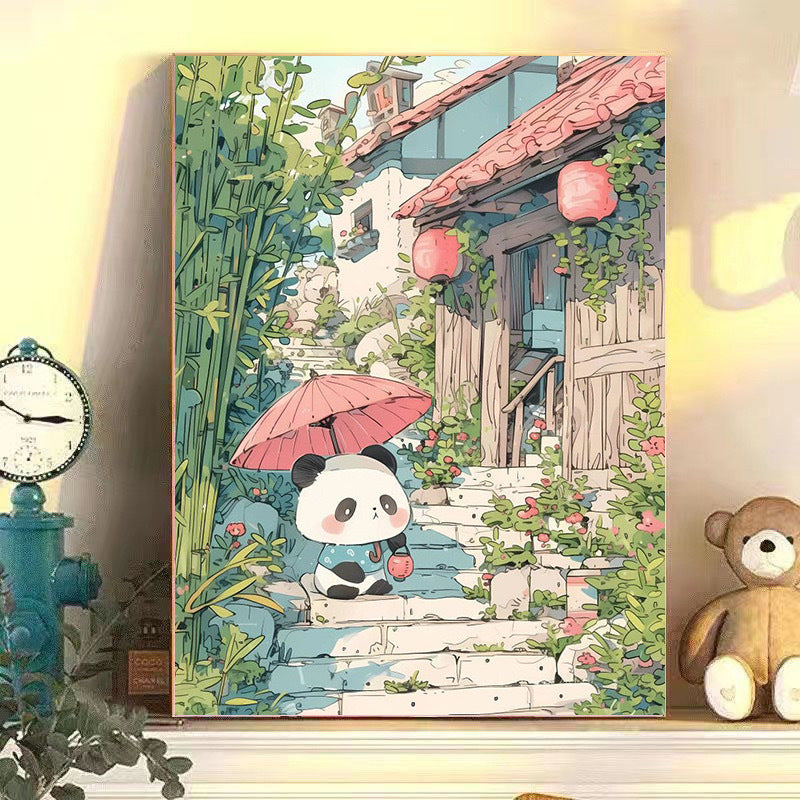 Playful Panda-Themed Wall Art